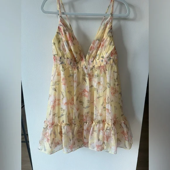 Mac Duggal Empire Waist Ruffled Mini Dress Size 6 NWT - Picture 6 of 8